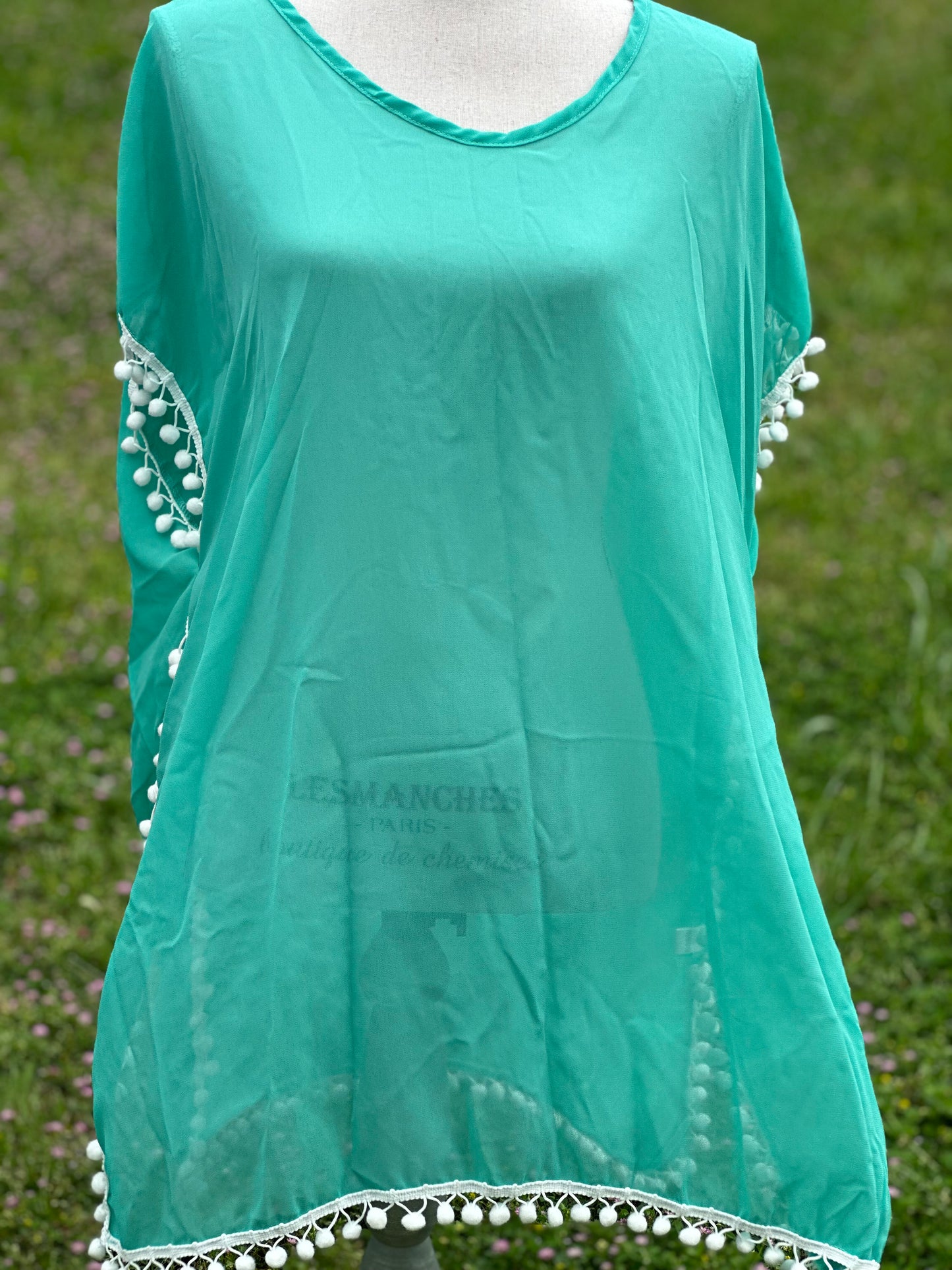 Mint green swimsuit cover